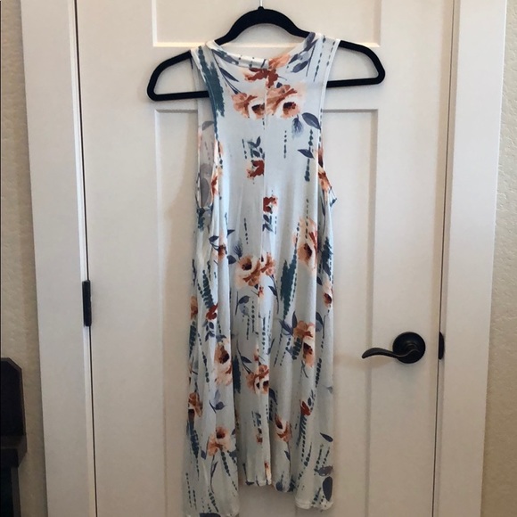 NWOT Floral Racerback Jersey Dress - Picture 5 of 5